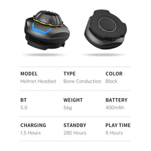 Load image into Gallery viewer, Audífono parlante bluetooth ALOVA AS5 Openear casco moto conducción ósea
