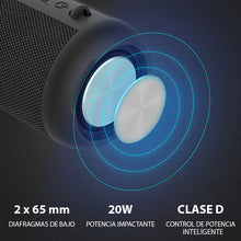 Load image into Gallery viewer, Parlante bluetooth BD18 20w 3600 mAh AUX TF IPX6