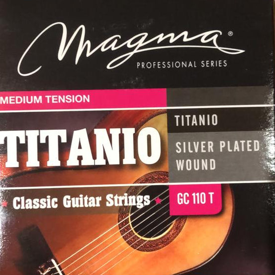 Cuerdas MAGMA Titanio Medium Tensión Guitarra Nylon GC110T