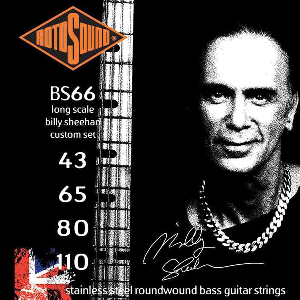 Cuerdas ROTOSOUND bajo eléctrico 4 cuerdas Billy Sheehan BS66