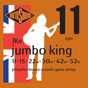 Cuerdas ROTOSOUND guitarra acústica metal Jumbo JK11 11 - 52