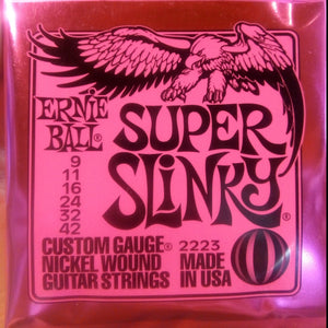 Cuerdas ERNIE BALL guitarra eléctrica Super Slinky 2223   9  -  42