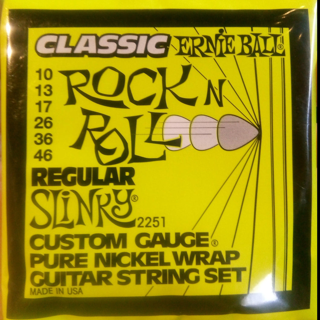 Cuerdas ERNIE BALL guitarra eléctrica 2251 10 - 46 (Serie Rock&Roll)