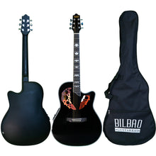 Cargar imagen en el visor de la galería, Guitarra electroacústica metal BILBAO 41&quot; BIL-800CE + funda
