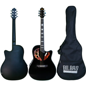 Metal electroacoustic guitar BILBAO 41" BIL-800CE + cover