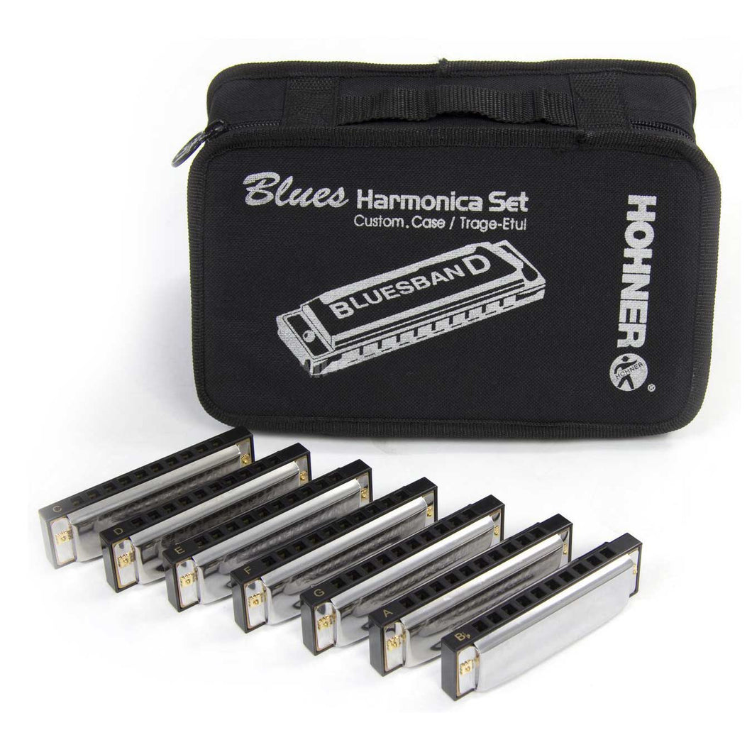 HOHNER Blues Band harmonica set 7 units with case M91105