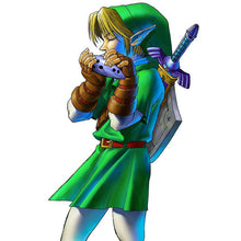 Load image into Gallery viewer, Ocarina of Time Zelda ceramic with pedestal and bag
