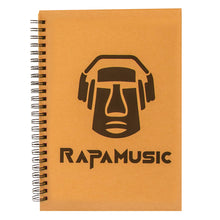 Load image into Gallery viewer, RAPAMUSIC eco cardboard notebook
