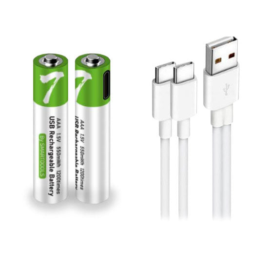 Pila AAA SMARTOOLS 4-pack lit-ion recargable USB Tipo-C con cable