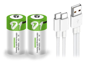 Batería D SMARTOOLS lit-ion recargable USB Tipo-C con cable