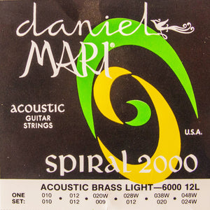 DANIEL MARI Spiral 2000 metal acoustic guitar strings 10 - 48