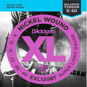 Cuerdas D'ADDARIO guitarra eléctrica balanceada EXL120BT 9 - 40