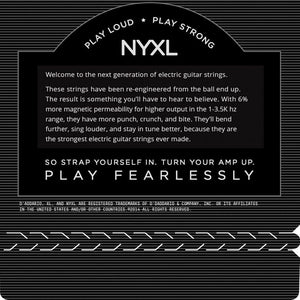 Nyxl electronic guitar additional strings 10-46